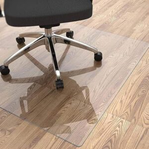 clear pvc desk chair mat transparent home floor protector mat chairmats non-slip, wear-resistant,1mm thick clear floor protector carpet for hard surface floors, non slip easy clean area rug pad,61/91/