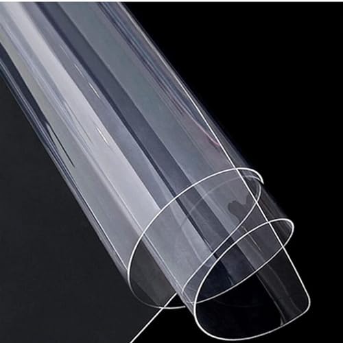 Clear PVC Desk Chair Mat Plastic Carpet Protector Roll,Clear Vinyl Plastic Floor Runner Protector, Non Skid Transparent Hallway Entrance Doormat Kitchen Low Pile Carpet Protector Pad, Waterproof,60/70