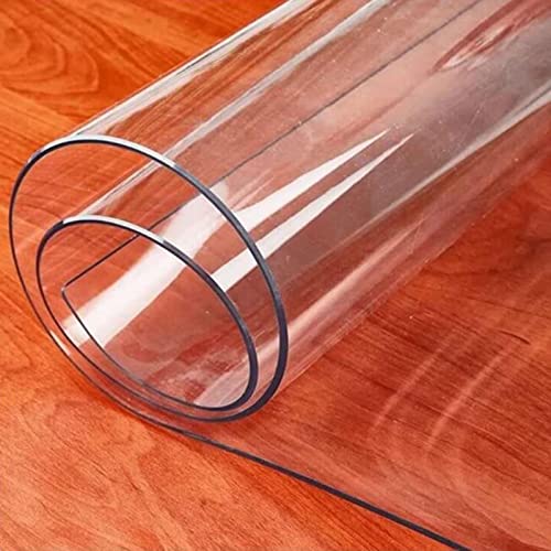 Clear PVC Desk Chair Mat 2mm Area Rug Runners for Hallways,Carpet Protector for Hardwood Floors,Clear Entrance Floor Runner Protector,Computer Chair mat, 60/80/100/120/140cm Wide,100-600cm Length for