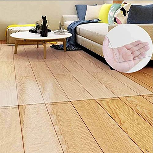 Clear PVC Desk Chair Mat 2mm Area Rug Runners for Hallways,Carpet Protector for Hardwood Floors,Clear Entrance Floor Runner Protector,Computer Chair mat, 60/80/100/120/140cm Wide,100-600cm Length for