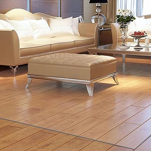 Clear PVC Desk Chair Mat 1.5mm Floor Mat,PVC Transparent Office Computer Floor Protector Non-Slip Durable,Furniture Wooden Floor Protector for Home Office,65/75/85/95/105/115cm Wide for Office & Home