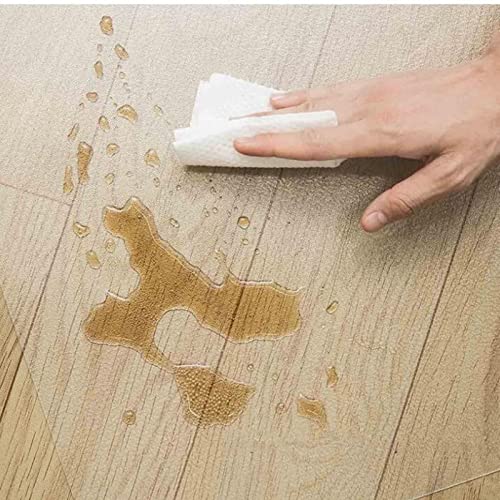 Clear PVC Desk Chair Mat 1.5mm Floor Mat,PVC Transparent Office Computer Floor Protector Non-Slip Durable,Furniture Wooden Floor Protector for Home Office,65/75/85/95/105/115cm Wide for Office & Home