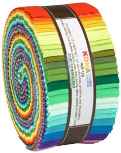 kona cotton solids 2019 roll up 40 2.5-inch strips jelly roll robert kaufman ru-889-40