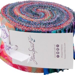 Kaffe Fassett Collective February 2023 Darker Design Roll 40 2.5-inch Strips Jelly Roll Free Spirit