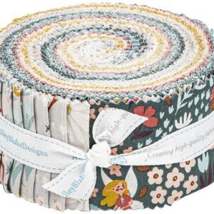 Ashley Collett Design Fairy Dust Rolie Polie 40 2.5-inch Strips Jelly Roll Riley Blake RP-12440-40