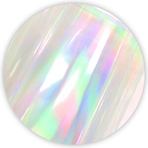 Iridescent Clear Film Laser Mirror Rainbow Transparent PVC Waterproof Vinyl Material for Bows Jewlery Bags Making DIY Crafts (Holographic-B)