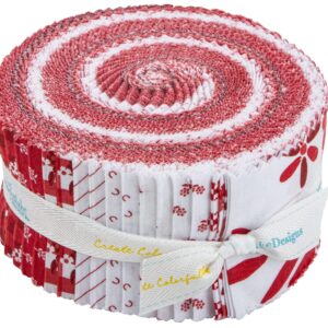 Christopher Thompson Cheerfully Red 40 2.5-inch Strips Jelly Roll Riley Blake RP-13310-40