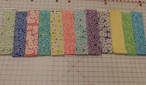 Jelly Roll Strips - Rainbow Colors 24 strips!