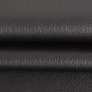 Osunnus Faux Leather Upholstery Fabric by The Yard Vinyl Fabric 55" Wide Outdoor PU Leather Sheets for Home Decor DIY Crafts Chair Furniture Car Marine Upholstery, 1 Yard Black