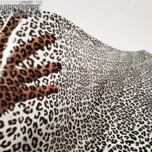 Transparent Leopard Animal Print Plastic Vinyl Upholstery Fabric / 30 Gauge / 54" Wide/Sold by The Yard (Clear)