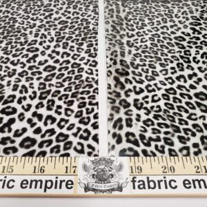 Transparent Leopard Animal Print Plastic Vinyl Upholstery Fabric / 30 Gauge / 54" Wide/Sold by The Yard (Clear)