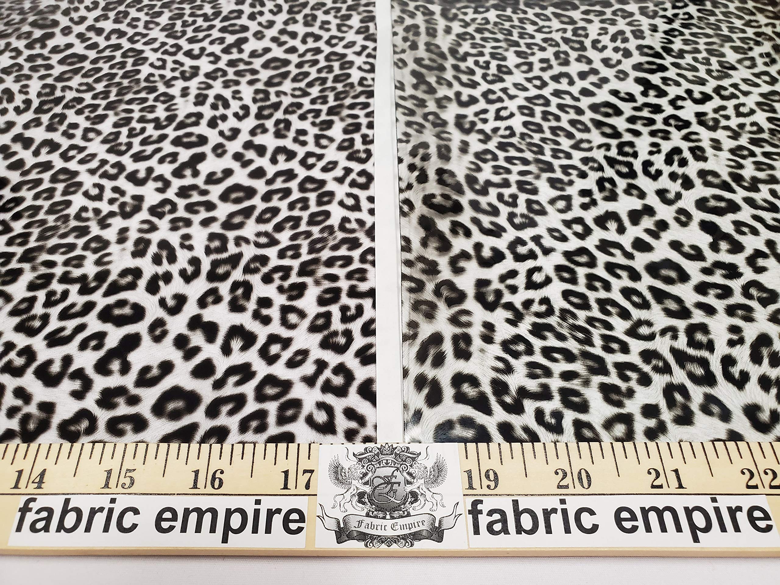 Transparent Leopard Animal Print Plastic Vinyl Upholstery Fabric / 30 Gauge / 54" Wide/Sold by The Yard (Clear)