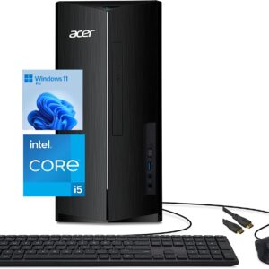 Acer [Windows 11 Pro] 2022 Aspire TC-1760-UA92 Desktop,12th Gen Intel Core i5-12400,16GB RAM |1TB SSD, 8X DVD-RW,802.11ax Wi-Fi 6, Bluetooth 5.2,Windows 11 Pro