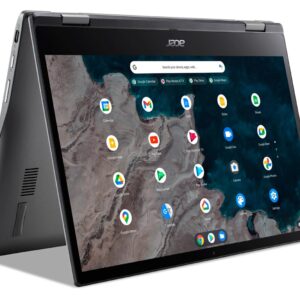 acer Chromebook Spin 513 2-in-1 Laptop (13.3" FHD Touchscreen, 8-Core Qualcomm CPU, 4GB RAM, 64GB eMMC), Home & Student, Webcam, Backlit KB, Long Battery Life, IST Stylus, Chrome OS, Steel Gray