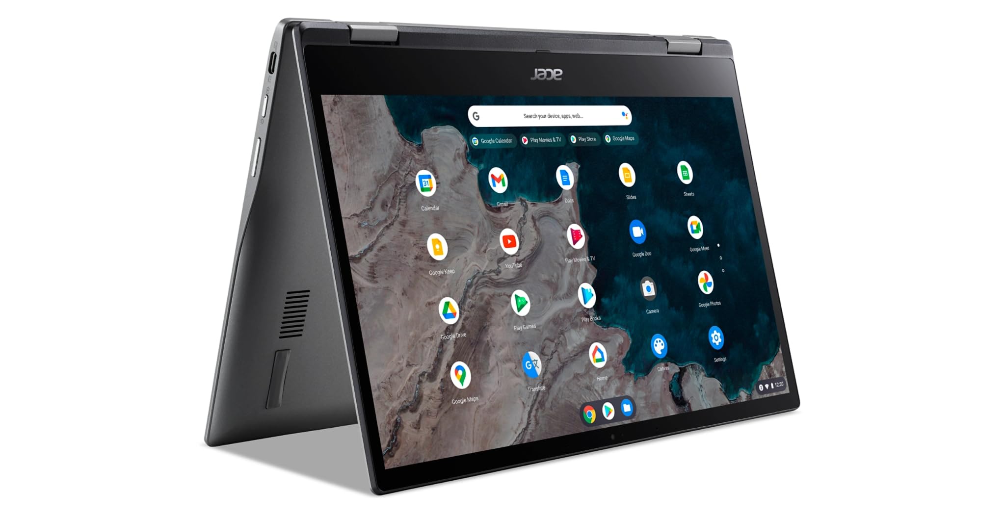 acer Chromebook Spin 513 2-in-1 Laptop (13.3" FHD Touchscreen, 8-Core Qualcomm CPU, 4GB RAM, 64GB eMMC), Home & Student, Webcam, Backlit KB, Long Battery Life, IST Stylus, Chrome OS, Steel Gray