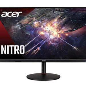 Acer Nitro XV322QU KVbmiiphzx 31.5" WQHD 2560 x 1440 Agile-Splendor IPS Gaming Monitor AMD FreeSync Premium | Up to 170Hz | Up to 0.5ms | DisplayHDR400 | TUV/Eyesafe | Display Port 1.2 & 2 x HDMI 2.0