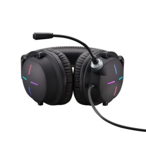 Acer Nitro Gaming Headset II: 50mm Drivers | Retractable Omni-directional Noise-Canceling Microphone with On-Cable Controls | Over-Ear Design with RGB Lights
