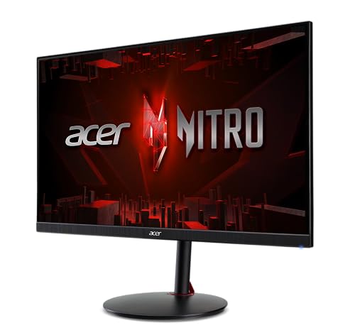 Acer Nitro 27" WQHD 2560 x 1440 PC Gaming Monitor | AMD FreeSync Premium | Up to 180Hz Refresh | Up to 0.5ms | HDR400 | DCI-P3 95% | 1 x Display Port 1.2 & 2 x HDMI 2.0 | XV272U V3bmiiprx