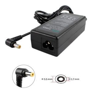 DTK 45W Acer AC Adapter Laptop Charger Computer Monitor Charger Notebook PC Power Cord Supply Source Plug 19V 2.37A, Connector Size: 5.5x1.7mm (NOT fit 3.0x1.1mm)