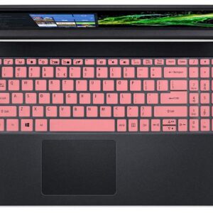 Keyboard Cover Skin for 15.6" Acer Aspire 3 A315-54 A315-55 A315-56 A315-57 A315-58, Acer Aspire 5 Slim 15.6 inch A515-45 A515-56 A515-46 A515-43 A515-54 A515-54G A515-55 A515-55T/55G, Pink