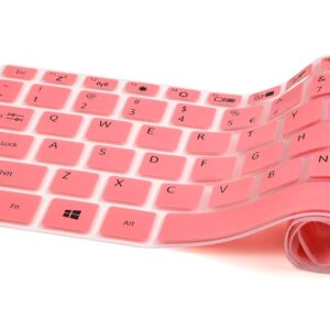 Keyboard Cover Skin for 15.6" Acer Aspire 3 A315-54 A315-55 A315-56 A315-57 A315-58, Acer Aspire 5 Slim 15.6 inch A515-45 A515-56 A515-46 A515-43 A515-54 A515-54G A515-55 A515-55T/55G, Pink