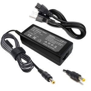 65w 19v 3.42a ac adapter charger compatible with acer aspire v5 v3 v7 s3 e1 r3 r7 m5 e1 5349 5750 5250 7560 as7750, monitor s202hl h236hl g246hl h276hl g276hl s220hql hn274h pa-1650-86 power supply