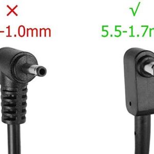 19V 2.37A 45W 5.5-1.7mm Big Pin Adapter Charger Replacement fit for Delta Acer ADP-45FE F ADP-45HE D(5.5×1.7mm)…