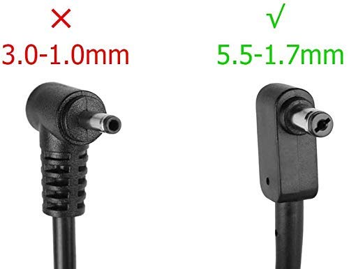 19V 2.37A 45W 5.5-1.7mm Big Pin Adapter Charger Replacement fit for Delta Acer ADP-45FE F ADP-45HE D(5.5×1.7mm)…