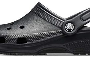 Crocs Unisex-Adult Classic Clogs (Best Sellers), Black, 5 Men/7 Women