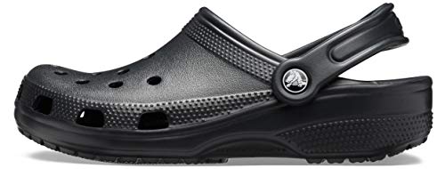 Crocs Unisex-Adult Classic Clogs (Best Sellers), Black, 5 Men/7 Women