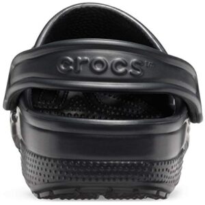 Crocs Unisex-Adult Classic Clogs (Best Sellers), Black, 5 Men/7 Women