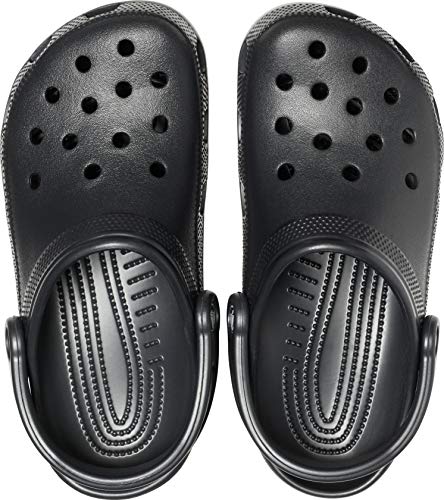 Crocs Unisex-Adult Classic Clogs (Best Sellers), Black, 5 Men/7 Women