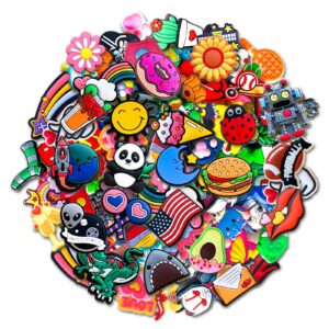 30,50,100pcs random shoe charms for clog decoration, cute cartoon charms accessories for gift (30)