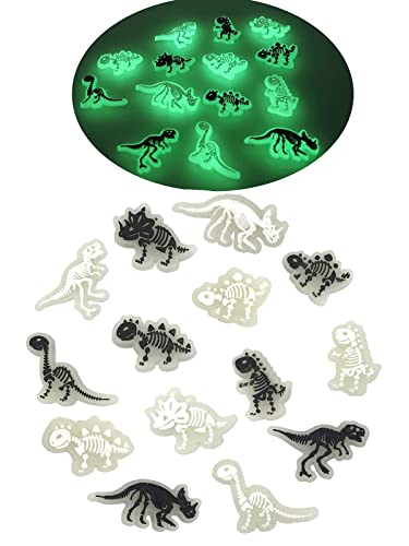 pequano 14 PCS luminous Dinosaur Shoe Charms Decoration, PVC Pins Decoration for Shoes Bracelets Dinosaurs Themed Party Favor