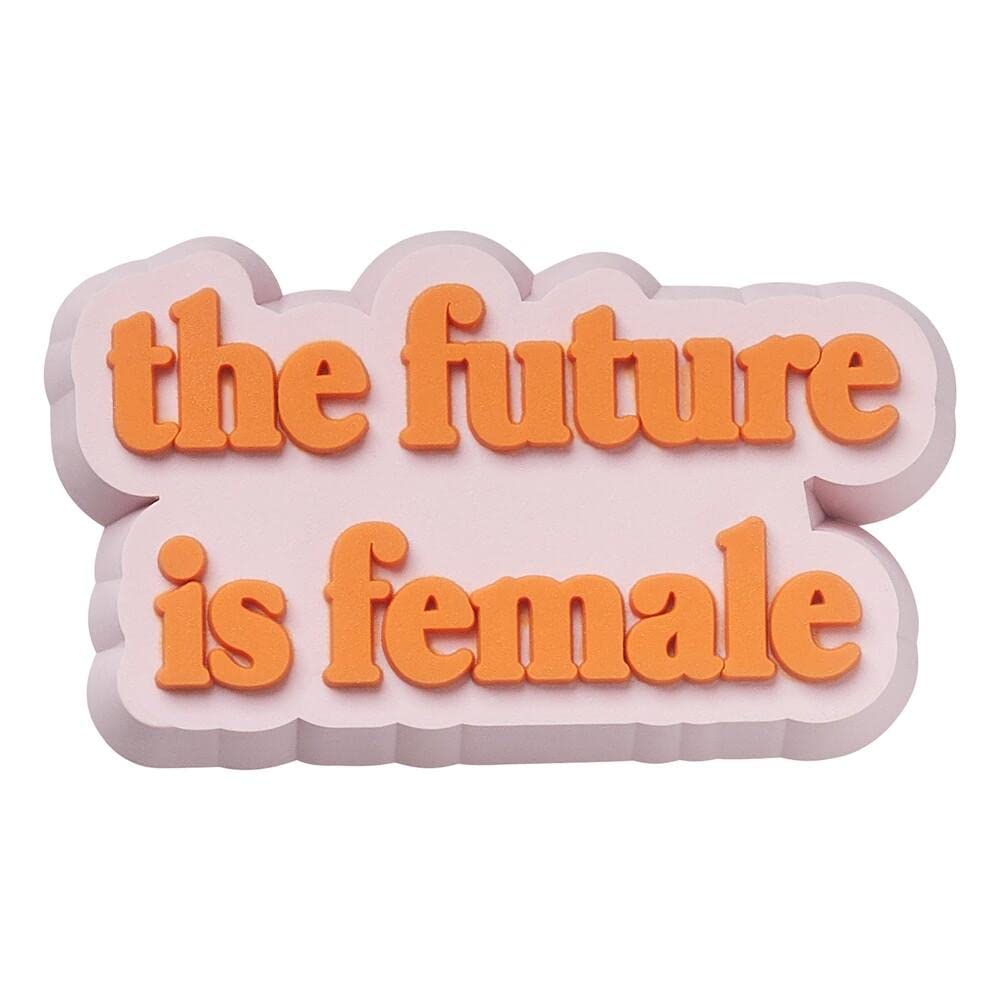 Crocs Jibbitz Girl Power Shoe Charms | Jibbitz for Crocs, The Future Is Female, Small