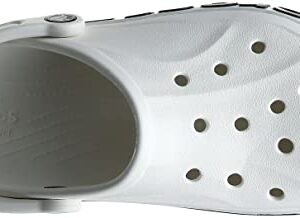 Crocs Unisex-Adult Bayaband Clogs, White/Navy, 8 Men/10 Women