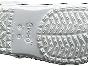 Crocs Unisex-Adult Bayaband Clogs, White/Navy, 8 Men/10 Women