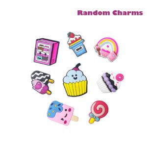 35,50,100Pcs Random Shoe Charms for Girls Cute PVC Shoes Accessories Charms,Lovely Charms Kawaii Pink Charms Shoe Decorations & Bracelet Wristband Party Gifts (35)