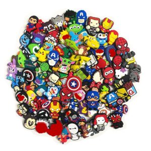 BAOBAOYU 20 50 100pcs PVC Random Different Shoe Charms for Shoe and Wristband Bracelet Decoration Party Gifts (20PCS)