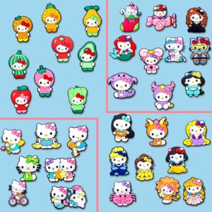 Zanerolan 35 PCS Cartoon Shoe Decoration Charms for Clog, Cartoon Charms Accessories