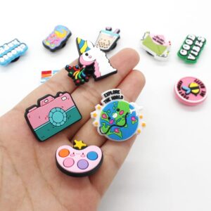 Scxxbsw 12PCS Cartoon VSCO Shoe Charms Fit For Clog Sandals Shoe Decoration For Kids Girls Women party Favors…