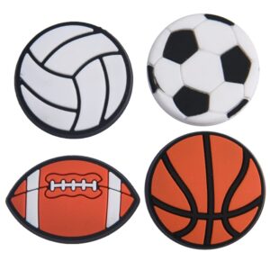 WSPXX 30 Pieces Baseball Ball Shoe Charms Boys Girls Kids Sports Exercise Shoes Decorations Charms