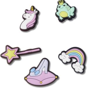 Crocs Unisex's Jibbitz Shoe Unicorn Multi, Animal Charms, Princess Pack, 5 Pack