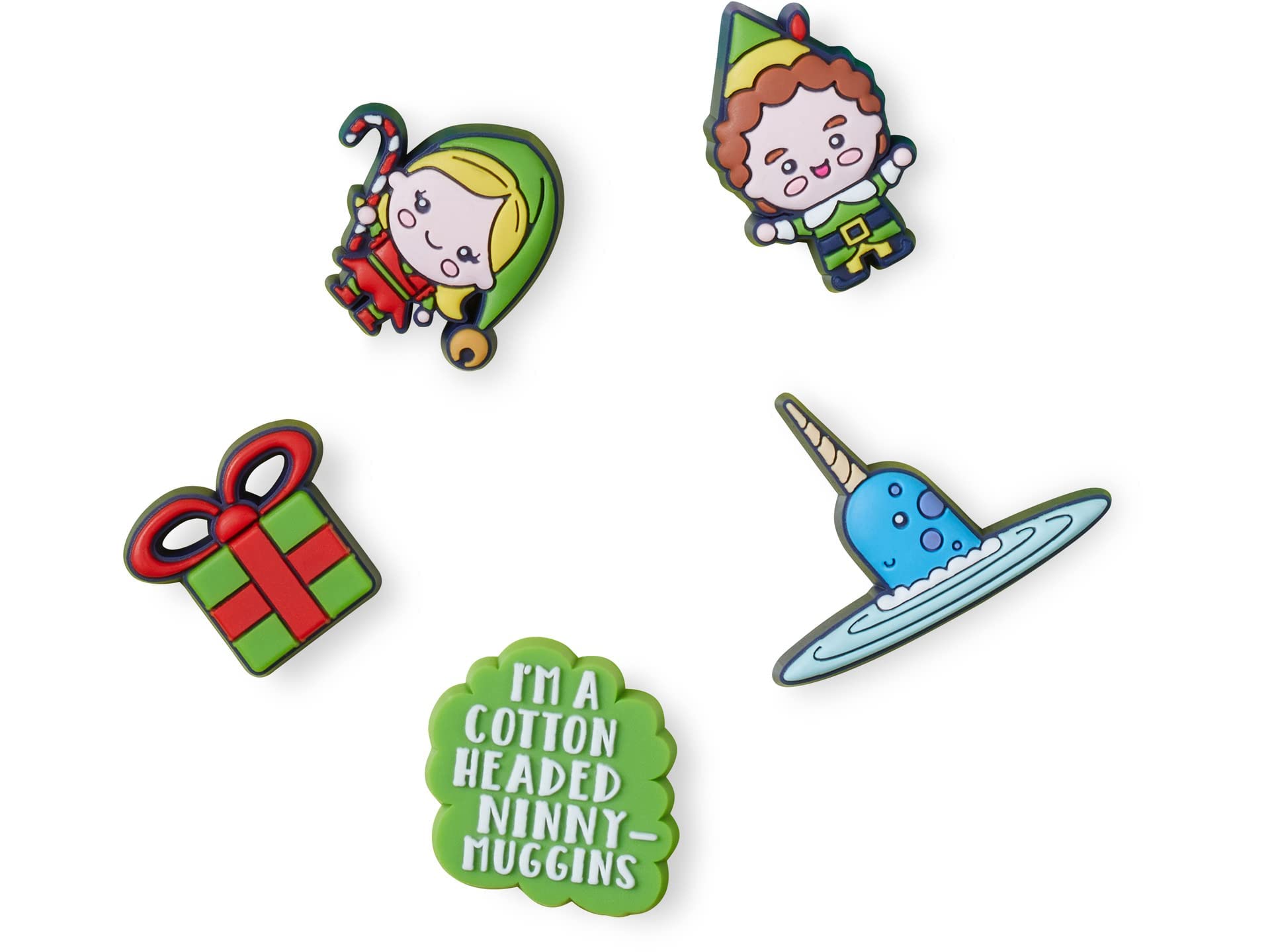 Crocs 5-Pack Holiday Shoe Charms | Jibbitz, Elf, One Size