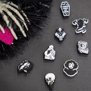 Pterosauria Goth Shoe Charms 21 PCS Adults Teens Girls Boys Decoration Party Gifts Accessories Charms (Goth)