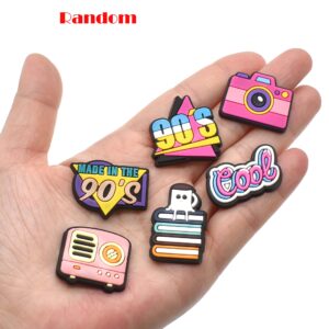 Pabucle Lot of 25,40,80,100,120,200PCS Random PVC Different Shoe Charms for Clog Shoes Decoration Charms (25)