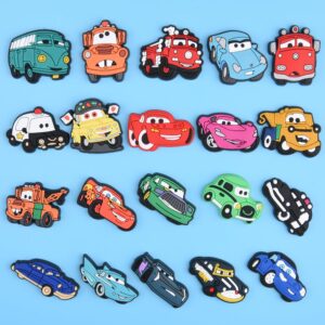 20PCS PVC Shoe Charms for Croc Cartoon Car Shoes-Decorations Accessories for Kids Party Gifts