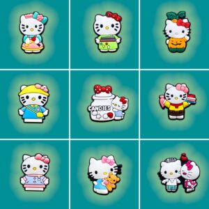 25Pcs Cute Cartoon Charms for Shoe, Cartoon Shoe Charms for Clogs Sandals Decoration