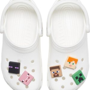 Crocs Jibbitz 5-Pack Minecraft Shoe Charms, Jibbitz Charms for Crocs