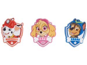 crocs jibbitz 3-pack character shoe charms | jibbitz for crocs, paw patrol, small